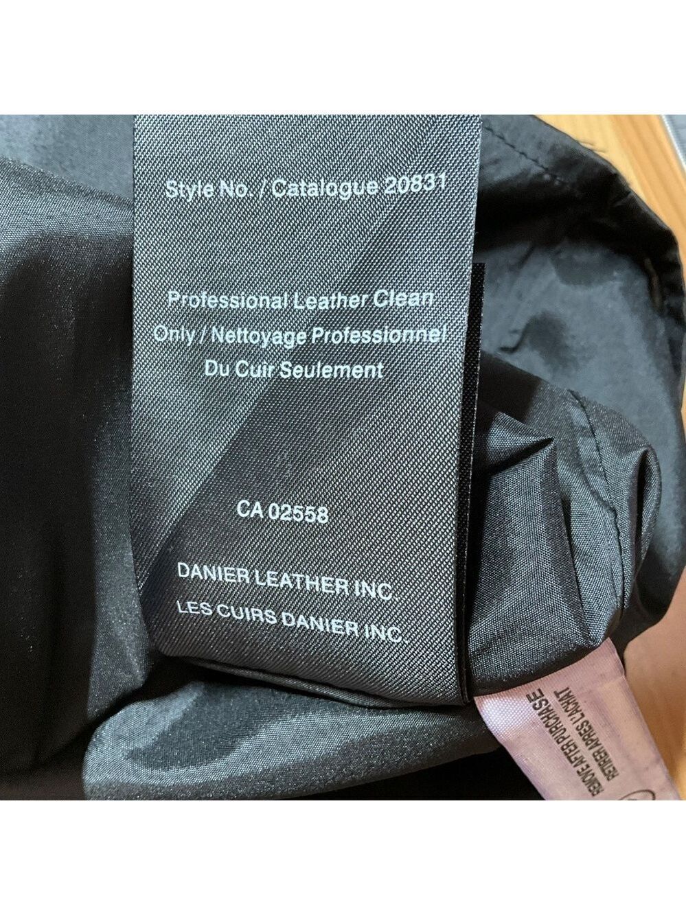DANIER LEATHER Pencil Skirt Leather Inserts Sz 10 - Picture 10 of 11